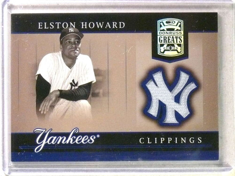 2005 Donruss Greats Yankees Clippings Elston Howard Jersey #YC15