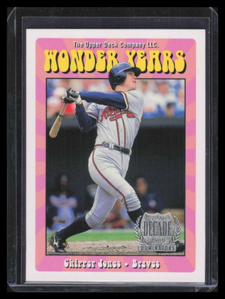 1999 Upper Deck Wonder Years Double wy15 Chipper Jones 1408/2000