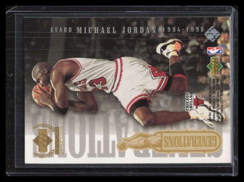 SOLD 128077 1999 Upper Deck Century Legends Generations g2 Kobe Bryant  Michael Jordan - Sportsnut Cards