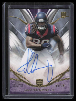 2014 Topps Supreme Autographs Purple SRAJC Jadeveon Clowney Rookie Auto 9/25