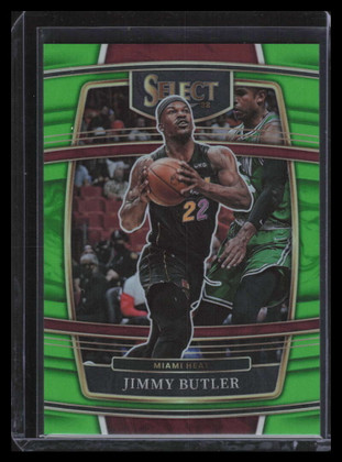 2021-22 Select Prizms Neon Green Refractor 97 Jimmy Butler 25/75