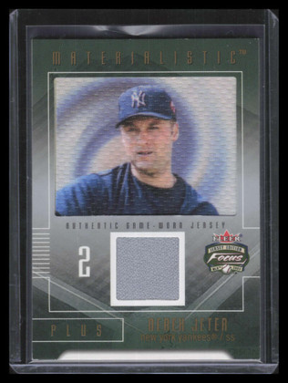 2003 Fleer Focus JE Materialistic Plus Game Jersey DJ Derek Jeter Jersey 192/250