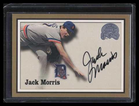 SOLD 131649 2000 Greats of the Game Autographs 54 Jack Morris Auto