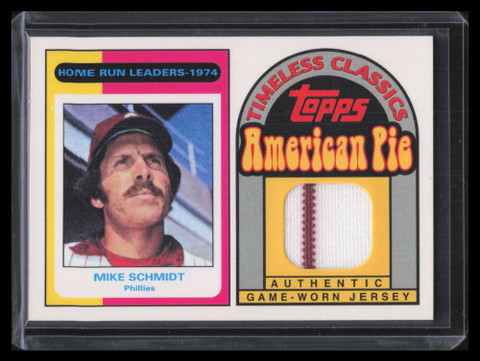 2001 Topps American Pie Timeless Classics Relics bbtc30 Mike Schmidt 75 Jersey