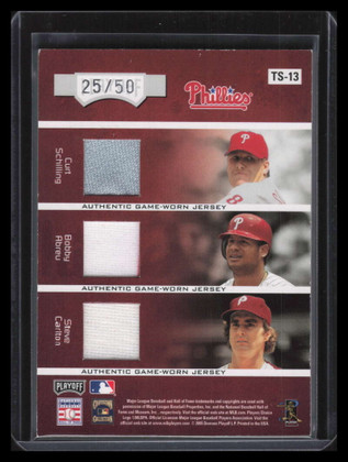 2005 Reflections Cut From the Same Cloth Thome Mike Schmidt Dual Jersey  178/225 - Sportsnut Cards