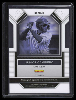 2023 Panini Prizm Signatures Gold Shimmer 54 Junior Caminero