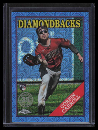2023 Topps '88 Silver Pack Chrome Blue Refractor Corbin Carroll Rookie 120/150