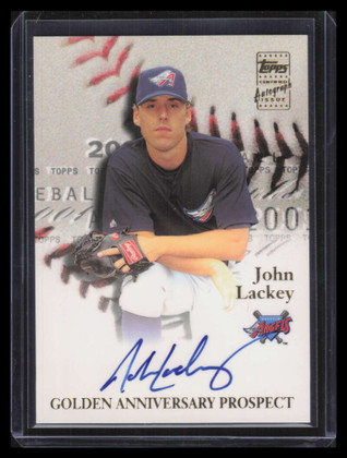 2001 Topps Golden Anniversary Autographs GAAJL John Lackey Auto i2 135448