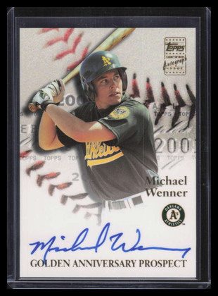 2001 Topps Golden Anniversary Autographs GAAMW Michael Wenner Auto i2