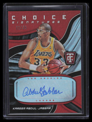 2017-18 Totally Certified Choice Signatures 15 Kareem Abdul-Jabbar Auto 31/35