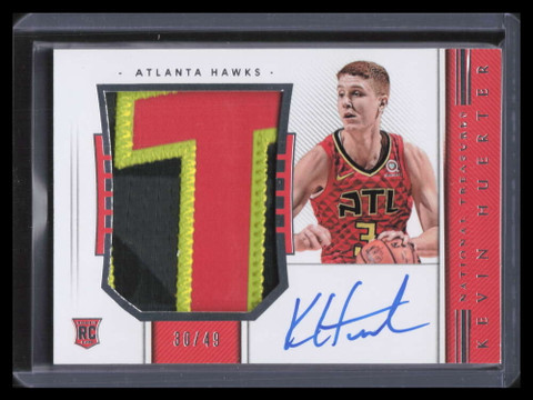 2018-19 National Treasures Horizontal 125 Kevin Huerter Rookie Patch Auto 30/49