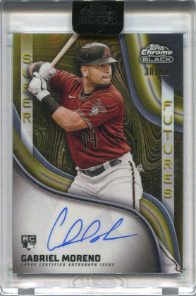 2023 Topps Chrome Black Super Future Gold Refractor Gabriel Moreno RC Auto 30/50