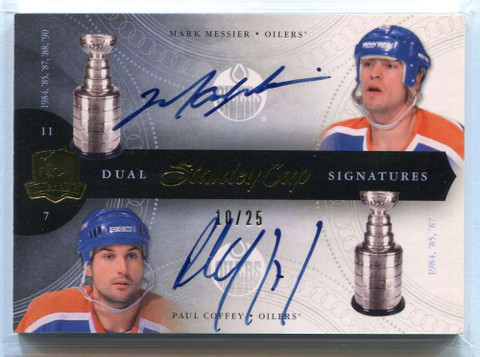 2011-12 The Cup Stanley Cup Signatures Paul Coffey Mark Messier Dual Auto 10/25
