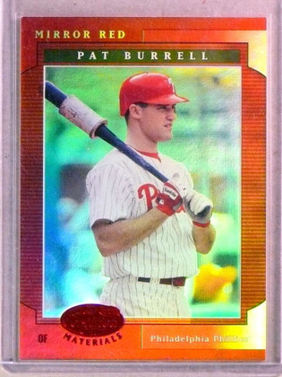 2001 Leaf Certified Mirror Red Pat Burrell #D41/75 #29