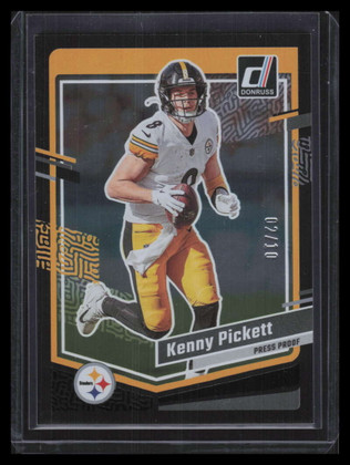 2023 Donruss Press Proof Black 249 Kenny Pickett 2/10