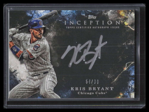 SOLD 157479 2018 Topps Inception Silver Signings SSKB Kris Bryant Auto 54/90