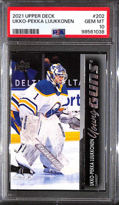 2021-22 Upper Deck 202 Ukko-Pekka Luukkonen Rookie YG Young Guns PSA 10 GEM MT