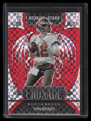 2022 Rookies and Stars Crusade Red Plaid 3 Tom Brady