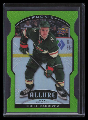 2020-21 Upper Deck Allure Green Quartz XRCKK Kirill Kaprizov XRC Rookie 45/99