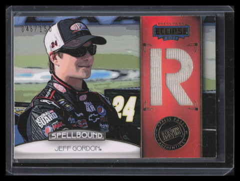 2011 Press Pass Eclipse Spellbound Swatches sbjg3 Jeff Gordon Shirt 46/150