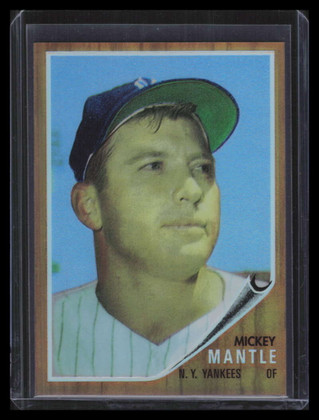 1996 Topps Mantle Finest Refractor 12 Mickey Mantle 1962 Topps