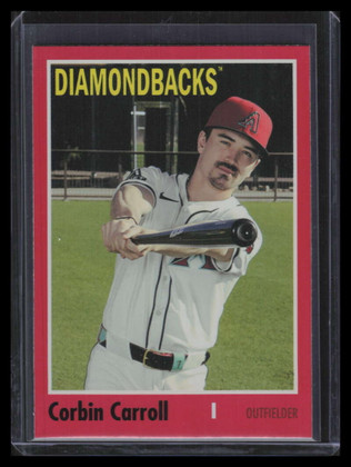 2024 Topps Archives Red Hot Foilboard 169 Corbin Carroll 11/50