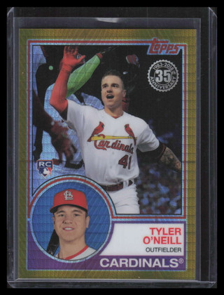 2018 Topps '83 Silver Pack Chrome Gold Refractor 133 Tyler O'Neill Rookie 6/50