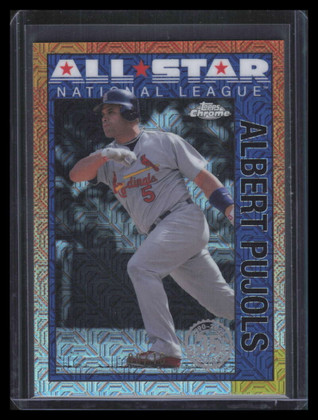 2025 Topps '90 Silver Pack Chrome All Star Black Refractor Albert Pujols 9/10