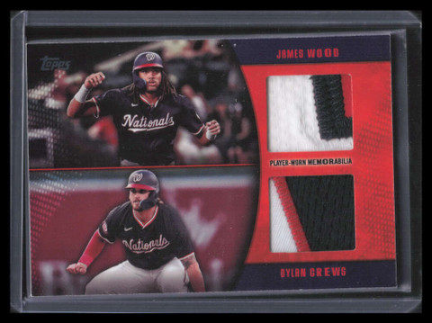 2025 Topps Major League Materials Dylan Crews James Wood RC Dual Patch 23/25