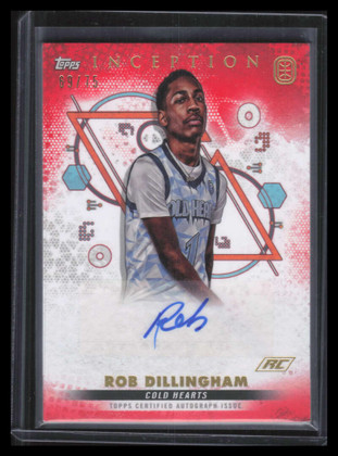 2022-23 Topps Inception OTE Autographs Red iard2 Rob Dillingham RC Auto 69/75