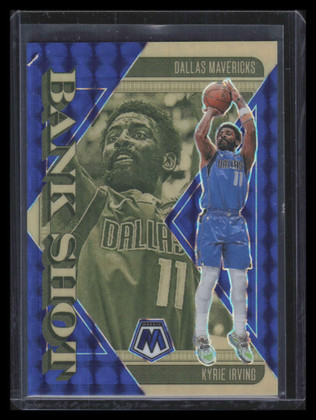2024-25 Panini Mosaic Bank Shot Mosaic Blue Refractor 5 Kyrie Irving 57/199