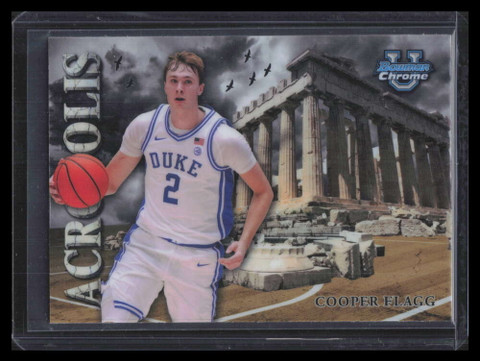 2024-25 Bowman Chrome University Acropolis a1 Cooper Flagg Rookie