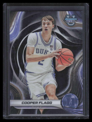 2024-25 Bowman's Best University Black Refractor 16 Cooper Flagg Rookie 5/10