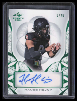 2024 Leaf Trinity Green bahh1 Hauss Hejny Rookie Auto 6/25
