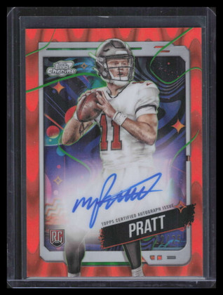 2024 Topps Cosmic Chrome Autographs Orange Refractor Michael Pratt RC Auto 22/25
