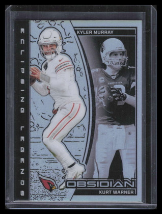 2024 Panini Obsidian Eclipsing Legends Silver 9 Kurt Warner Kyler Murray 40/99