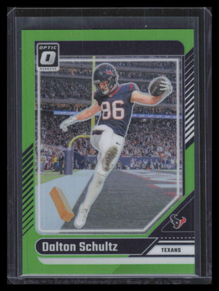 2024 Donruss Optic Lime Green Refractor 80 Dalton Schultz 49/50