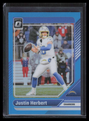 2024 Donruss Optic Aqua Refractor 106 Justin Herbert 291/299