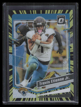 2023 Donruss Optic Electricity Refractor 86 Travis Etienne Jr. 40/69
