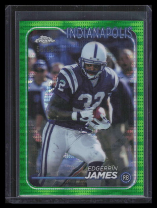 2024 Topps Chrome Green Sonar Refractor 87 Edgerrin James 50/99