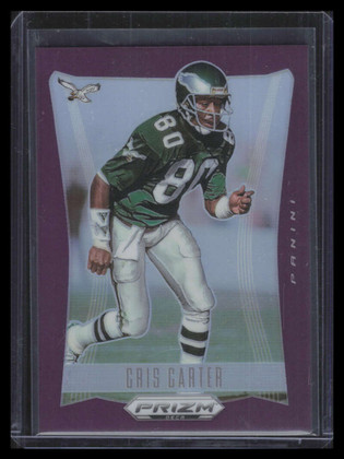 2024 Panini Prizm Deca Prizms Purple Refractor 244 Cris Carter 88/99