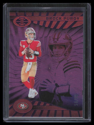 2024 Panini Illusions Trophy Collection Purple 76 Brock Purdy 58/99