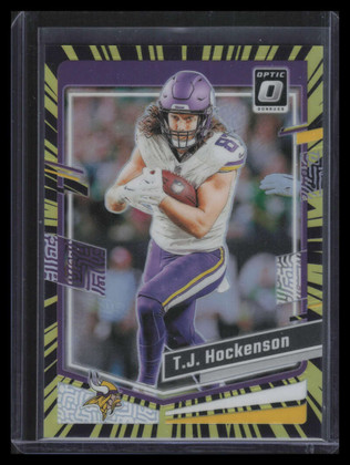 2023 Donruss Optic Electricity Refractor 127 T. J. Hockenson 19/69