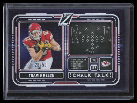 2024 Zenith Chalk Talk Red 24 Travis Kelce 28/50