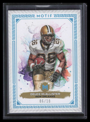 2023 Topps Motif Cerulean Blue 63 Deuce McAllister 6/10