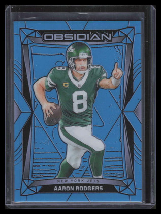 2024 Panini Obsidian Blue 151 Aaron Rodgers 3/25