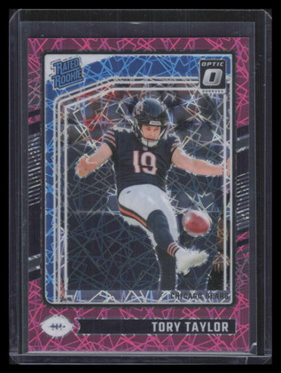 2024 Donruss Optic Pink Velocity Refractor 278 Tory Taylor RR Rated Rookie 44/80