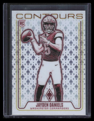 2024 Panini Phoenix Contours 17 Jayden Daniels Rookie