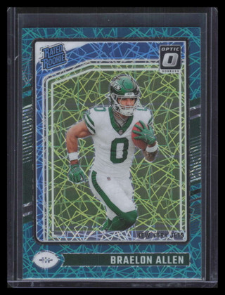 2024 Donruss Optic Teal Velocity 211 Braelon Allen RR Rated Rookie