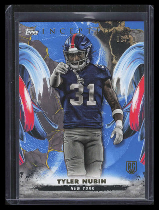 2024 Topps Inception Blue 191 Tyler Nubin Rookie 5/10